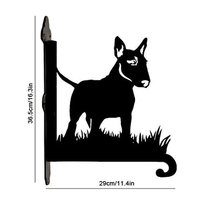 English Bull Terrier Metal Hanging Bracket Plant Stand PS038