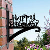 Happy Halloween Metal Hanging Bracket Plant Stand PS158