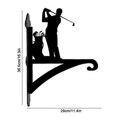 Golfer Metal Hanging Bracket Plant Stand PS055