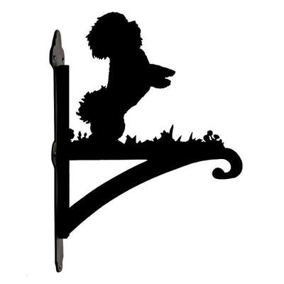 Bichon Frise Dog Metal Hanging Bracket Plant Stand PS091