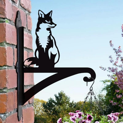 Sitting Fox Metal Hanging Bracket Plant Stand PS096