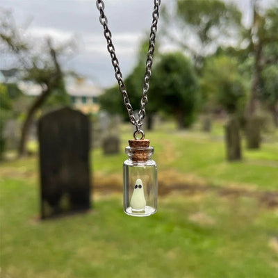 The Adopt A Ghost Pendant and Earrings