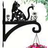 Cat And Flower Metal Hanging Bracket Plant Stand PS021