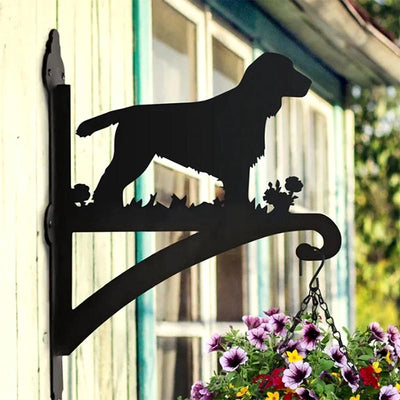 Cocker Spaniel Dog Metal Hanging Bracket Plant Stand PS004