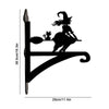 Witch on Broomstick Metal Hanging Bracket Plant Stand PS149