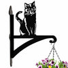 Sitting Cat Metal Hanging Bracket Plant Stand PS009