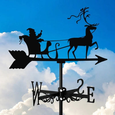 Reindeer Christmas Grandpa Stainless Steel Weathervane MW070