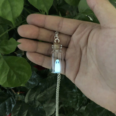 The Adopt A Ghost Pendant and Earrings