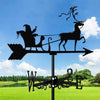 Reindeer Christmas Grandpa Stainless Steel Weathervane MW070