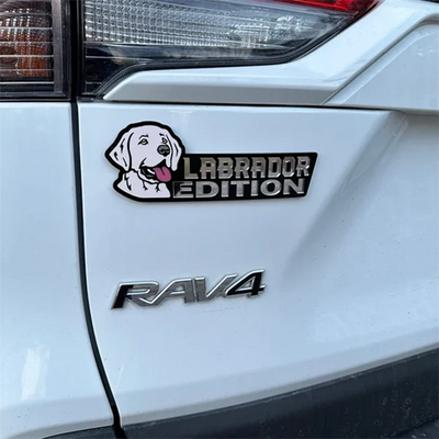 Labrador Car Badge Laser Cutting Car Emblem CE004