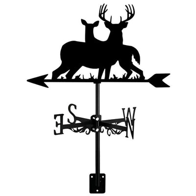 Stupid And Cute Two Deers Stainless Steel Weathervane MW062