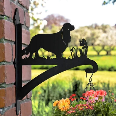 Cavalier King Charles Spaniel Metal Hanging Bracket Plant Stand PS085