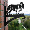 English Springer Spaniel Dog Metal Hanging Bracket Plant Stand PS037