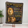 To My Daughter - From Dad - A387 - Premium Blanket