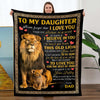 To My Daughter - From Dad - A387 - Premium Blanket