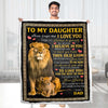 To My Daughter - From Dad - A387 - Premium Blanket
