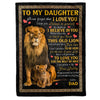 To My Daughter - From Dad - A387 - Premium Blanket