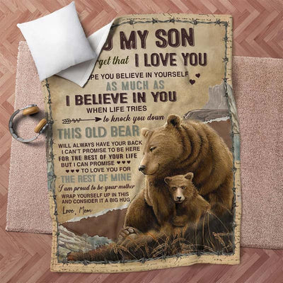 I Believe In You - A932 - Brown Bear Premium Blanket