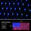 American Flag 420 Led String Lights-Large Usa Flag Outdoor Lights