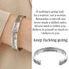 "Keep Fucking Going" Bracelet