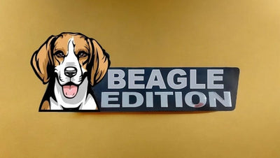 Beagle Car Badge Laser Cutting Car Emblem CE018