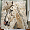 White Horse Blanket - D223 - Premium Blanket