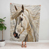 White Horse Blanket - D223 - Premium Blanket