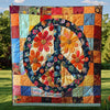 Trippy Hippie Sign Blanket - D250 - Premium Blanket