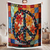 Trippy Hippie Sign Blanket - D250 - Premium Blanket