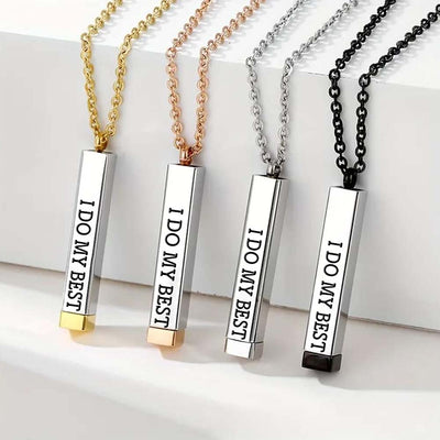 I Do My Best God Does The Rest Hidden Message Necklace