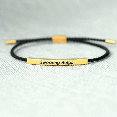 Swearing Helps Tube Bracelet