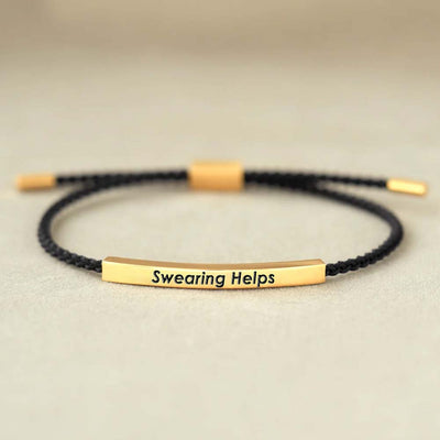 Swearing Helps Tube Bracelet