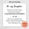 To Daughter - Drive Away Your Anxiety Circle Beads Fidget Ring