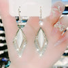 Fashion Rhombus Zircon Earrings