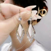 Fashion Rhombus Zircon Earrings