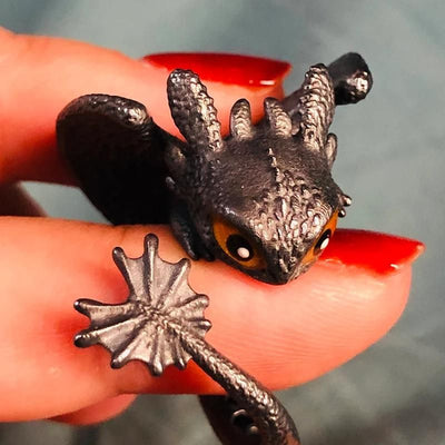 To My Love - Adjustable Toothless Couple Rings