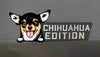 Black Chihuahua Car Badge Laser Cutting Car Emblem CE065