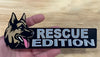 German Shepherd Rescue Dog Car Badge Laser Cutting Car Emblem CE073