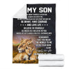 To My Son - From Mom - Lion A244 - Premium Blanket