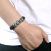 "Grandfather and Grandson Forever Linked Together" Braided Leather Bracelet - Love My Grandson