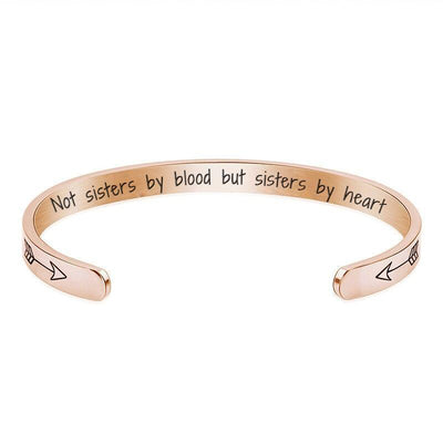 "Not Sisters By Blood But Sisters By Heart" Bracelet