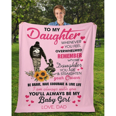 To My Daughter - From Dad - A327 - Premium Blanke