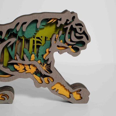 Tiger Carving Handcraft Gift