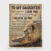 To My Daughter - From Dad - A933 - Premium Blanket