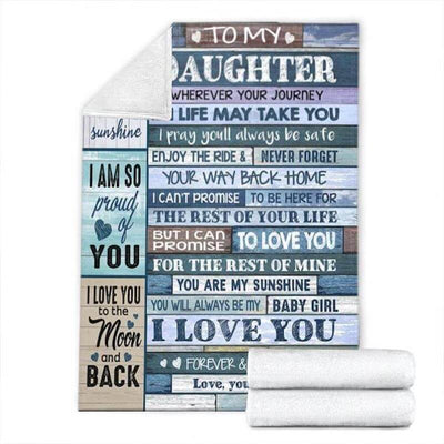 To My Daughter - From Mom - My Love For You Is Forever G006 - Premium Blanket