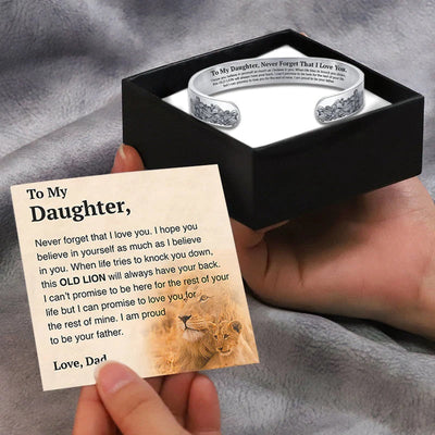 To My Daughter Proud of You Love Dad Bracelet