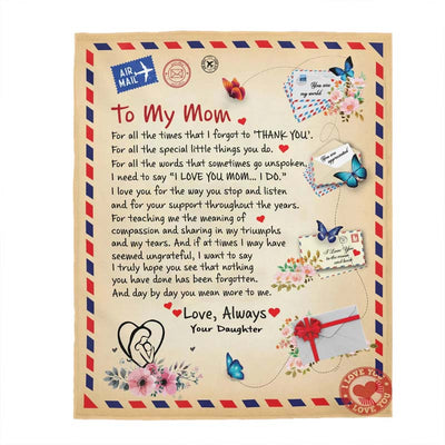 To My Mom - From Daughter  - A721 - Premium Blanket