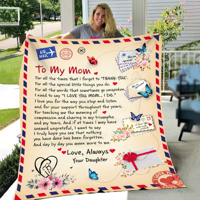 To My Mom - From Daughter  - A721 - Premium Blanket