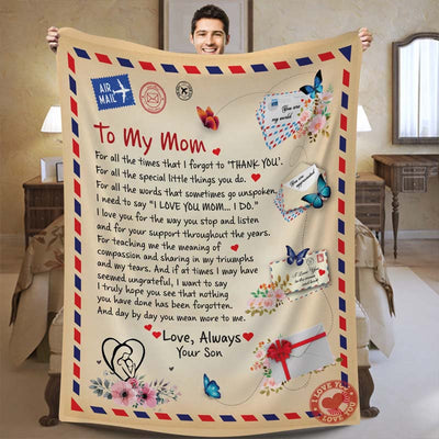 To My Mom - From Son  - A721 - Premium Blanket