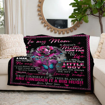 To My Mom - From Son  - A723 - Premium Blanket